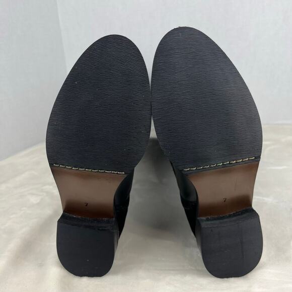 Luichiny Trend Lee Black‎ Leather Stretch Panel
Over The Knee 50/50 Zip Boots 7 - Picture 8 of 16